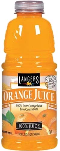 Langers Orange Juice 32oz Bottle